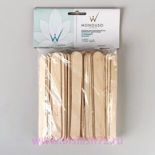 Шпатели деревянные "стандарт" ITALWAX, 100шт