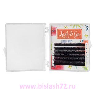 Ресницы Lash&Go Омбре розовые, 6 линий