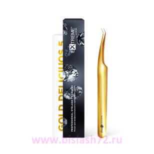 Пинцет Extreme Look "Gold Dilicious" 5 мм
