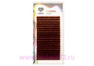 Ресницы Lovely винные микс 20 линий