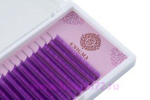 Ресницы Enigma Purple, микс 6 линий (L0.07 7-12мм)