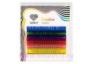 Ресницы Lovely Multicolor микс 6 линий