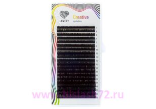 Набор ресниц Lovely "Темный шоколад" (3шт) С+0.10 - 11,12,13мм