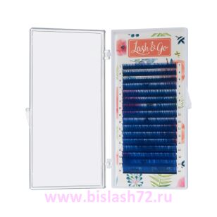 Ресницы Lash&Go синие, микс 16 линий
