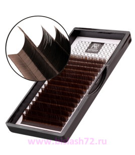 Ресницы Barbara Dark brown mix, изгиб L+