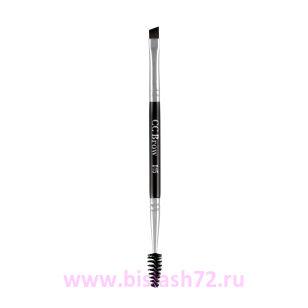 Кисть двойная со щеточкой CC Brow (D15)