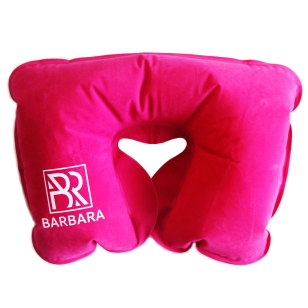 Подушка надувная Barbara (розовая)