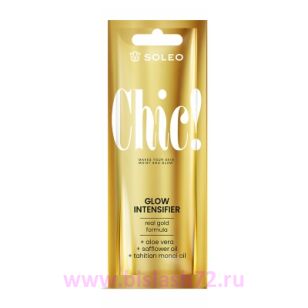 Мерцающий ускоритель загара Soleo Chic с маслом сафлора и частицами золота, 15 мл
