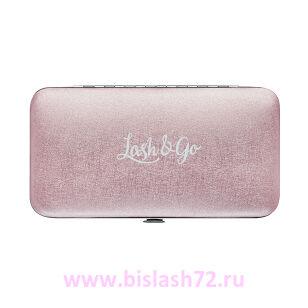 Магнитный пенал для пинцетов Lash&Go (розовый перламутр)
