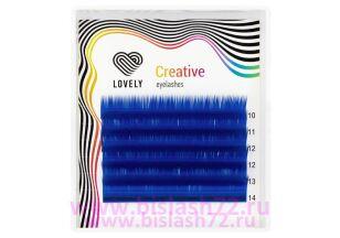 Ресницы Lovely синие микс 6 линий