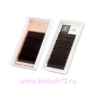 Ресницы Barbara Dark chocolate brown (горький шоколад) mix, D 0.10 7-12мм