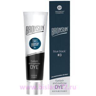 Краска для бровей и ресниц BRONSUN (№3 иссиня-черный)