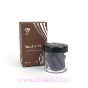 Хна для бровей Lovely, 12 капсул (5гр) Коричневая