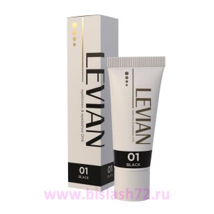 Краска для бровей и ресниц LEVIAN, 15 мл (01 Black)