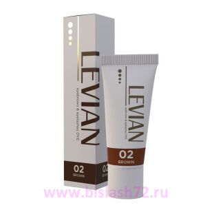 Краска для бровей и ресниц LEVIAN, 15 мл (02 Brown)