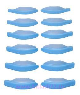 Валики Кати Виноградовой для ламинирования ресниц (голубые) (1 пара, размер №2)