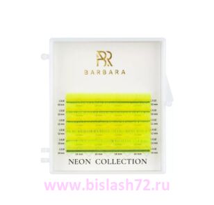Ресницы цветные BARBARA Neon (Air) МИНИ-МИКС (6 линий) (C 0.10 5-10mm)