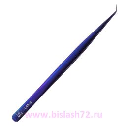 Le Mat Пинцет профессиональный Le Maitre "Expert" BLUE-PURPLE L45-5 LONG (14 см)